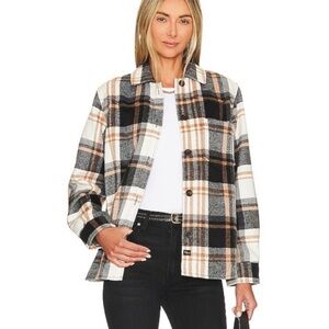 Rails Plaid Button-Up Jacket
